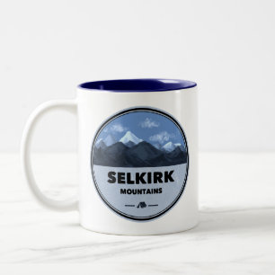 Selkirk Mountains British Columbia Camping Zweifarbige Tasse