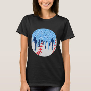 Sell Blue Ice Cream Tropfen mit Sprinklen Tropfen T-Shirt