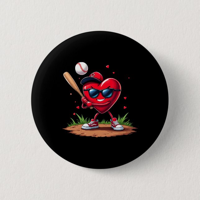 Sell Heart Funny Valentine's Day Design Sell Lover Button (Vorderseite)