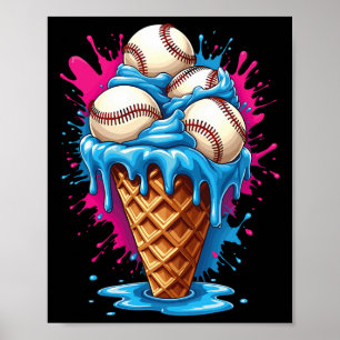 Sell Ice Cream Funny Ice Seller Tropfen Poster