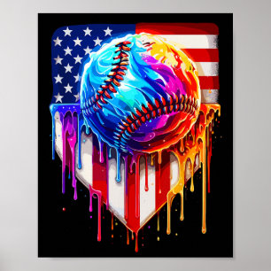 Sell Ice Creme American Flag Tropfen Poster