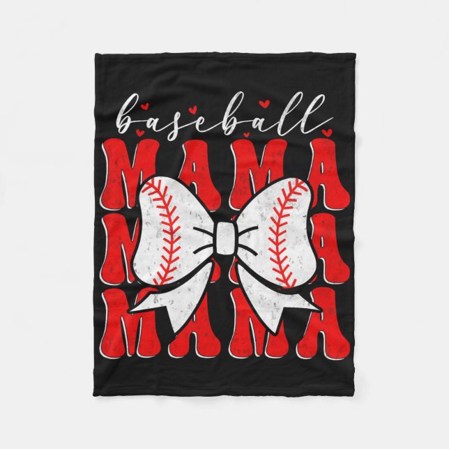 Sell Mama Coquette Bow Sport Lover Schwester Mutte Fleecedecke (Vorderseite)