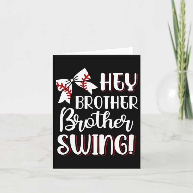 Sell Schwester Hey Brother Brother Swing Swing Kid Karte (Vorderseite)