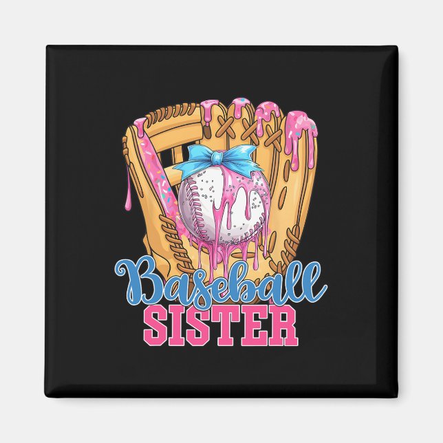 Sell Sister Funny Sell Ice Tropfen Big Sister Magnet (Vorne)