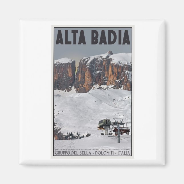 Sella Ronda - Alta Badia Magnet (Vorne)