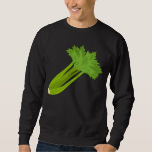 Sellerie essen Ironisches Sprichwort Gemüse Essen Sweatshirt