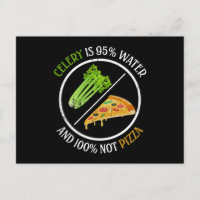 Sellerie ist 95% Wasser und 100% nicht Pizza