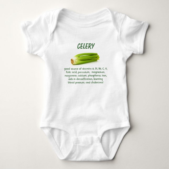 Sellerie-Säugling onsie Strampler (Vorderseite)