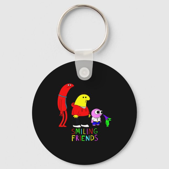 Selling Smiling Friends All Smiling Illustration  Schlüsselanhänger (Vorderseite)