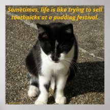 Selling toothpicks at a pudding festival... poster