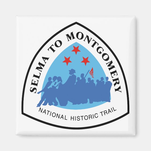 Selma bis Montgomery Trail Sign, Alabama Magnet (Vorne)