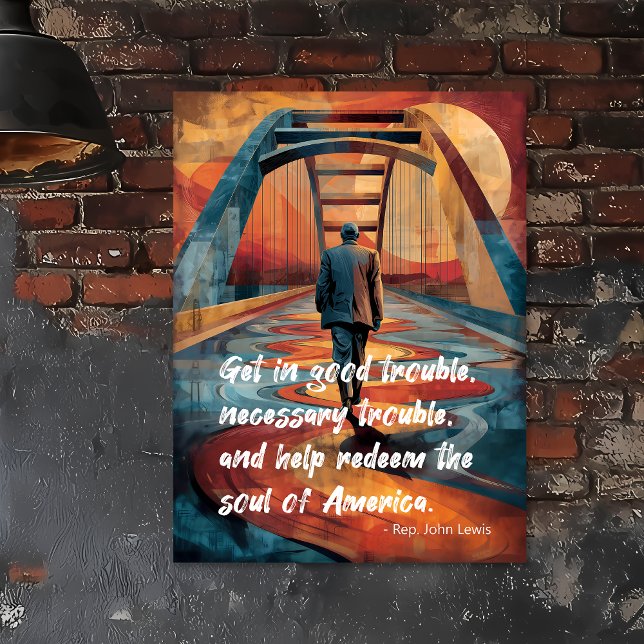Selma-Brücke John Lewis Tribut Poster (Von Creator hochgeladen)