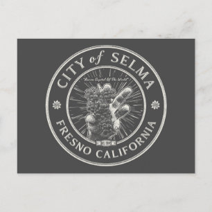 SELMA - FRESNO KALIFORNIEN VINTAG POSTKARTE