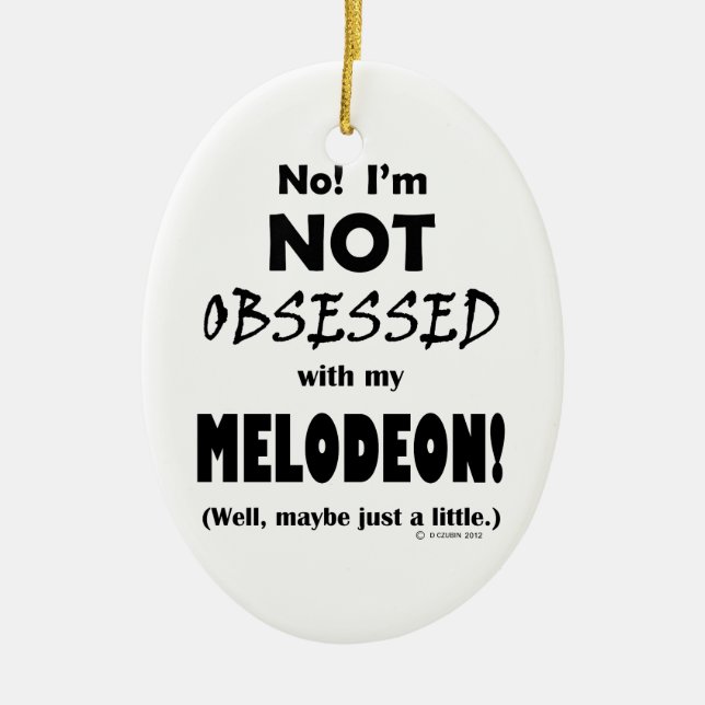 Selsbesegnet Melodeon Keramik Ornament (Vorne)