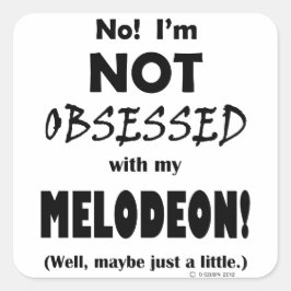 Selsbesegnet Melodeon Quadratischer Aufkleber