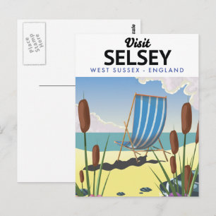 Selsey West Sussex England Postkarte