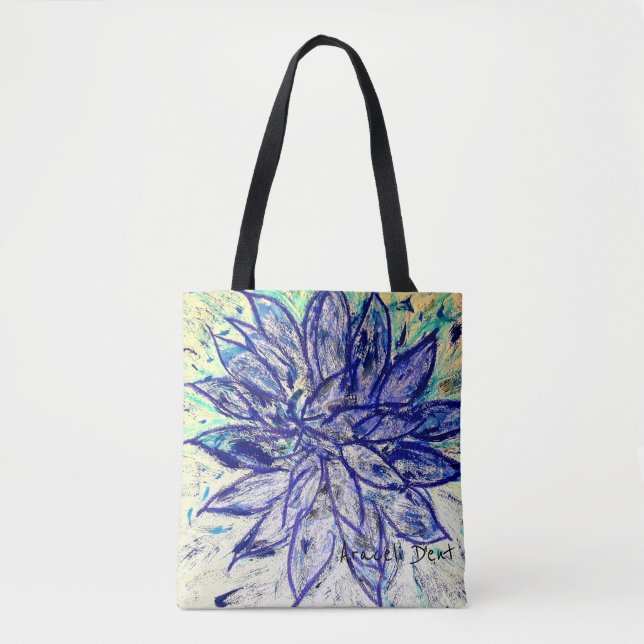 Selten Blue Dahlia Tasche (Vorderseite)