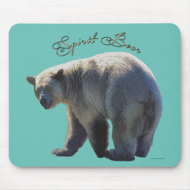 Selten Kermode Bear Wildlife Art Design Mousepad (Vorne)