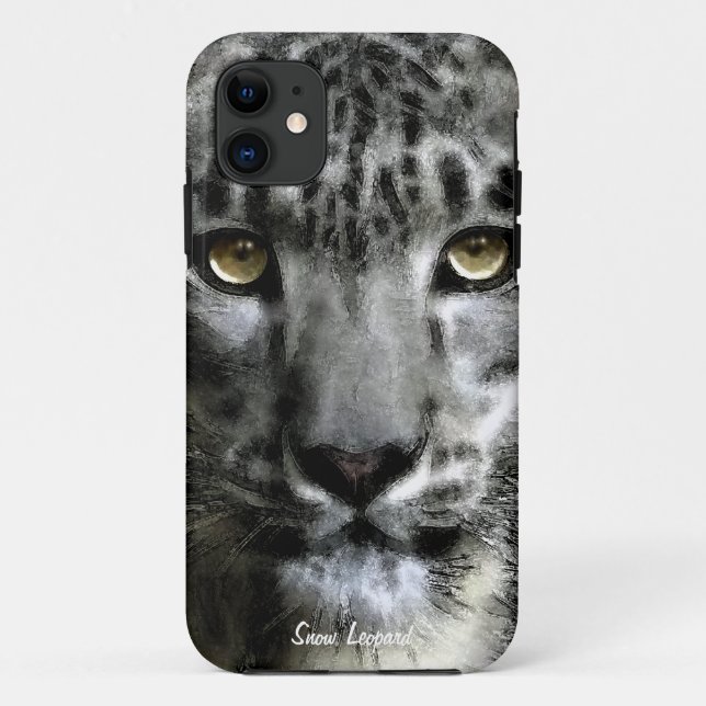 Selten Snow Leopard Big Cat Wildlife iPhone 5 Fall Case-Mate iPhone Hülle (Rückseite)