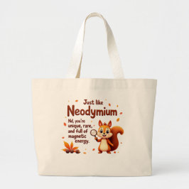 Selten wie Neodym - Niedliches Squirre - Beutel Jumbo Stoffbeutel
