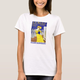 Seltene E. A. Mele, Neapel, Italien 1902 Vintage P T-Shirt