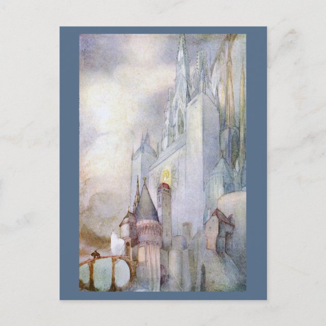 Seltene Illustration 1912 Vintage Fantasie Postkarte (Vorderseite)