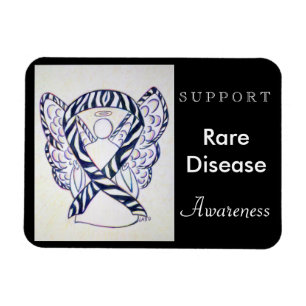 Seltene Krankheiten Bewusstsein Ribbon Angel Custo Magnet