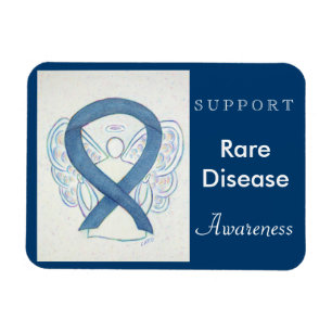 Seltene Krankheiten Bewusstsein Ribbon Angel Custo Magnet