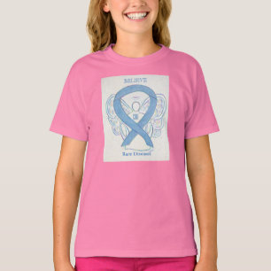 Seltene Krankheiten Denim Awareness Ribbon Angel S T-Shirt