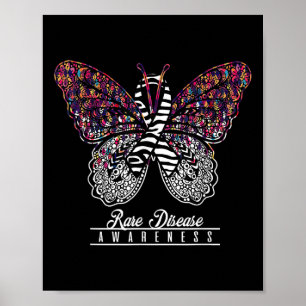 Seltene Krankheiten Sensibilisierung Shirt Schmett Poster