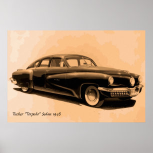 Seltene Oldtimer Tucker 1948 Poster