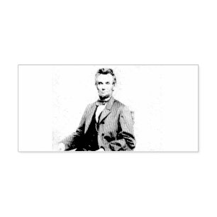 Seltene Präsident Abraham Lincoln STEREOVIEW VINTA Permastempel