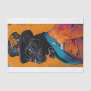 Seltene schwarze Lion6 Seidenpapier