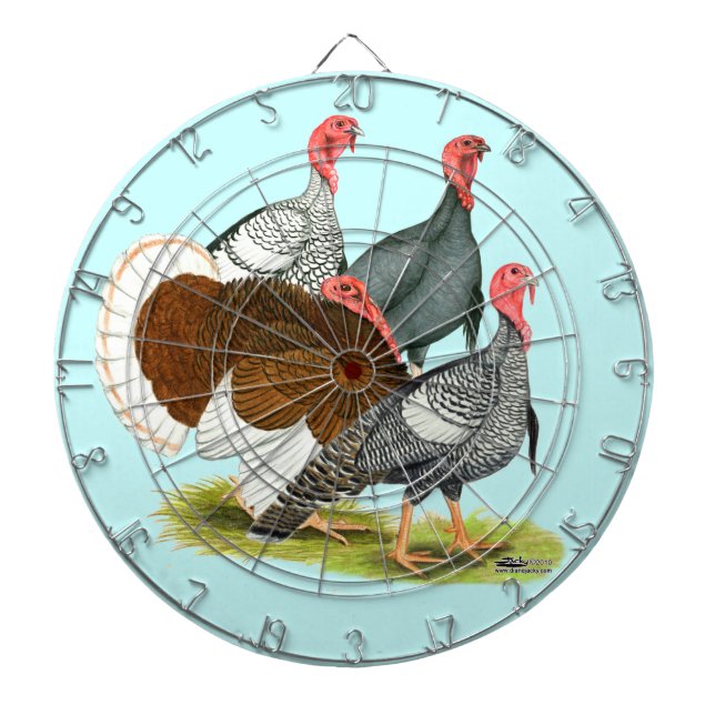 Seltene Türkei Quartett Dartscheibe (vorne)
