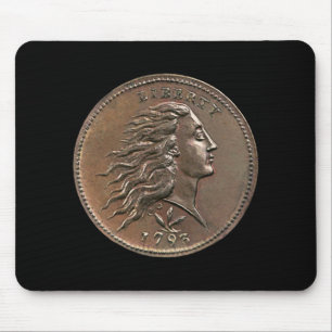 Seltene US-Penny-Mauspad von 1793 Mousepad
