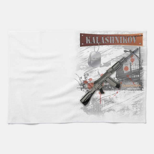 SELTENES ARMEE-KALASCHNIKOW-GEWEHR-MILITÄR AK-47 HANDTUCH (Horizontal)