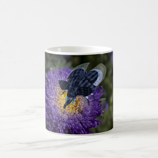 Seltenes Blue Elephant Bug Kaffeetasse (Mittel)
