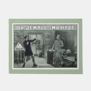 Seltenes Dr. Jekyll und Mr. Hyde Verwandlungsplaka Fußmatte
