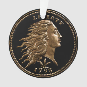 Seltenes frühes amerikanisches Penny-Ornament Ornament