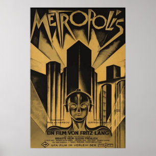 Seltenes und berühmtes METROPOLE-Filmplakat Poster