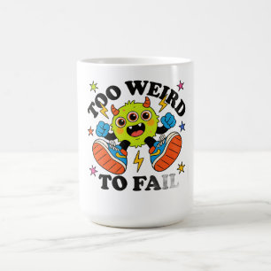 Seltsam, aber ikonisch – Surrealistische Cartoon- Kaffeetasse