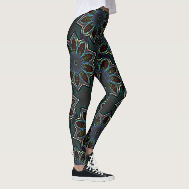 Seltsame, dunkelkreisförmige ellipse mit abstrakte leggings (Rechts)