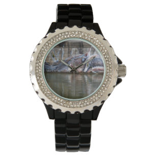 Seltsame Fantasie Anglerfish Graffiti Armbanduhr