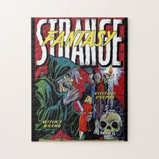 Seltsame Fantasie Die Beängstigende Hexe Vintage C