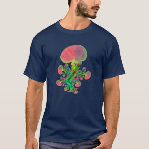 Seltsame fliegende Lunge mit Wirbelsäule T-Shirt