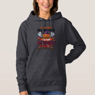 Seltsame Halloween-Kürbis-Geister-Hexenhut_1 Hoodie