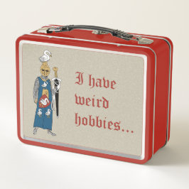 "Seltsame Hobbys" Metall-Lunchbox Metall Brotdose