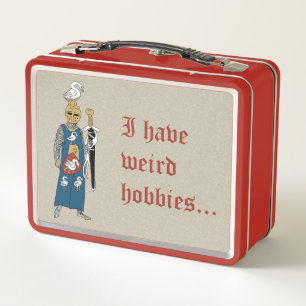 "Seltsame Hobbys" Metall-Lunchbox Metall Brotdose