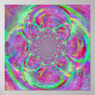 Seltsame Kunst, coole Vibes Kunst druck Poster