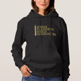 Seltsame Lehrer bilden Charakter Lustige Lehrspaß Hoodie